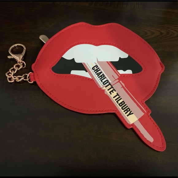 Charlotte Tilbury Other - Charlotte Tilbury HOT LIPS Zippered Key Fob Pouch